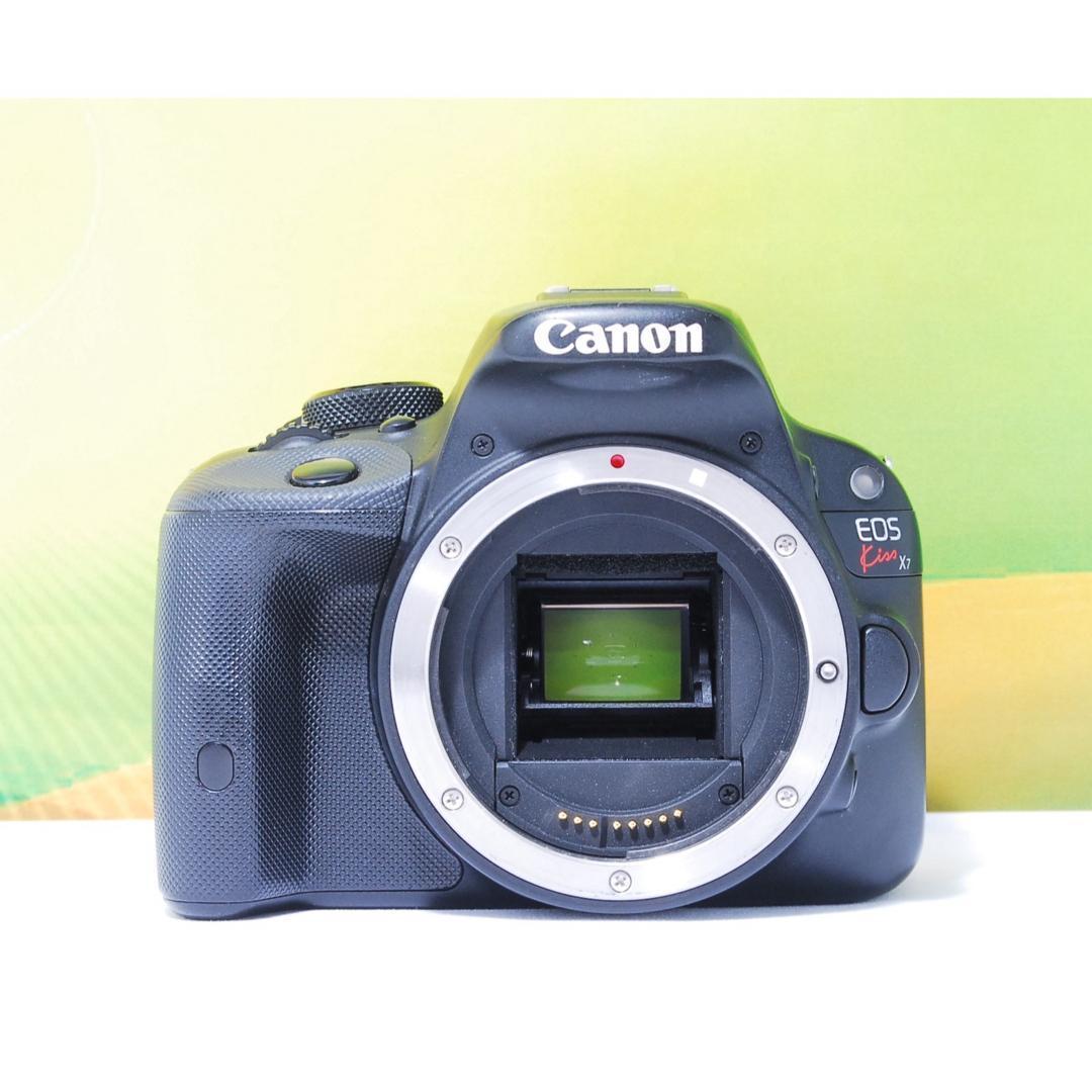 完動品 Canon kiss X7 ダブルレンズセット 一眼レフ 大人気機種