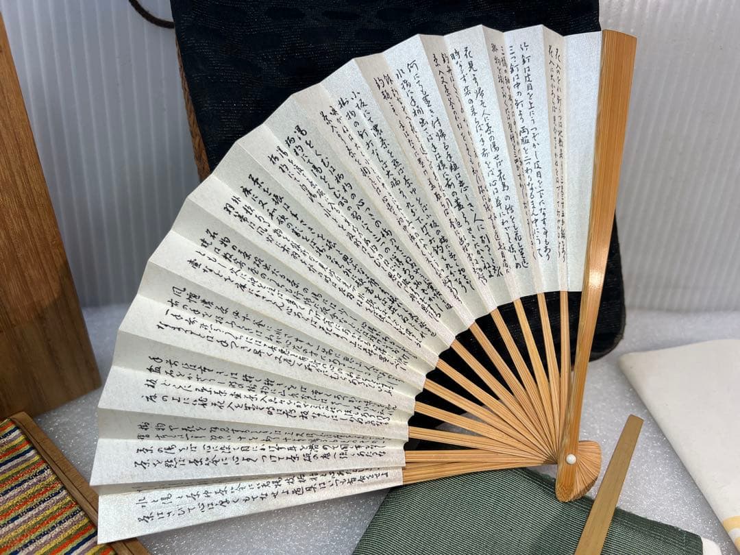 茶道具セット 扇子 茶杓 和風デザイン