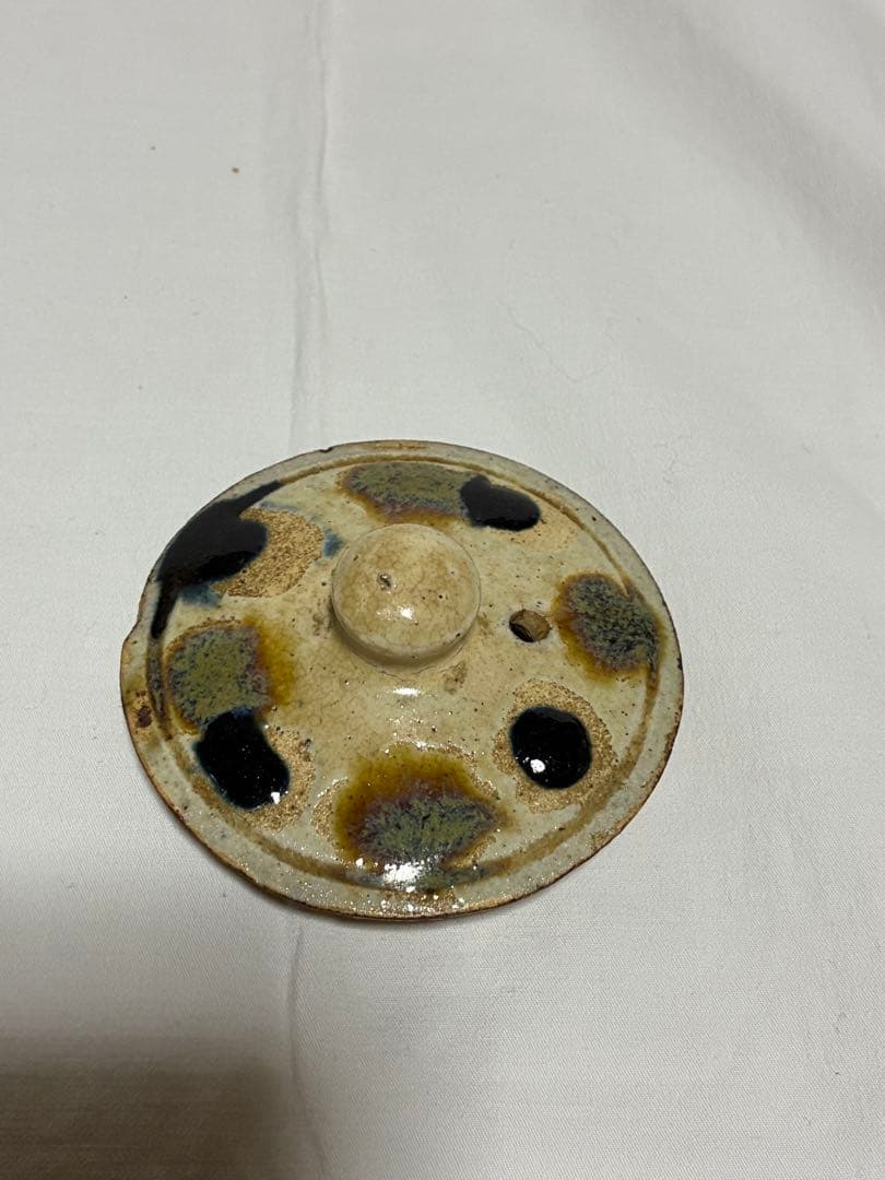 壺屋焼　琉球陶器　急須　土瓶　作者不明　金城次郎？　琉球焼　骨董　アンティーク