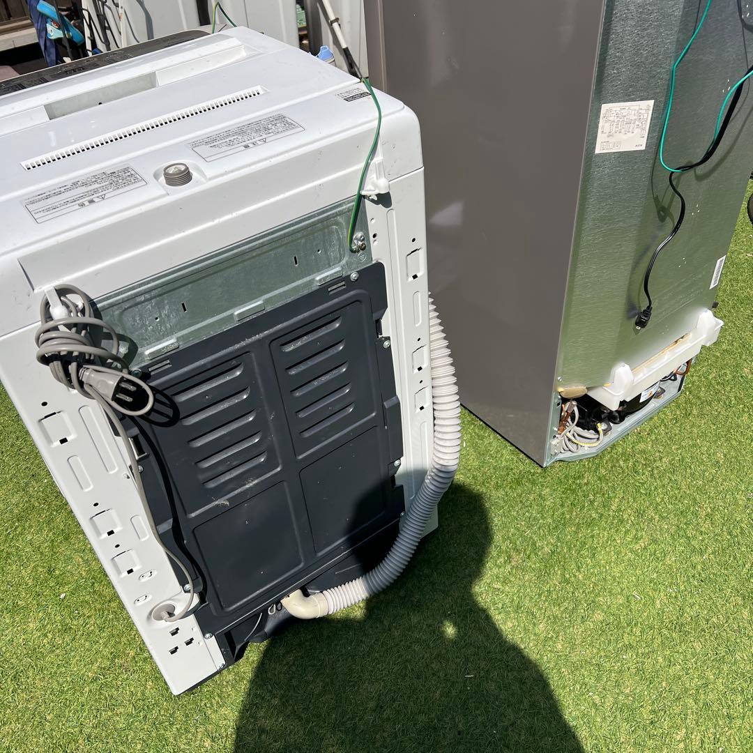 【横浜・川崎】家電3点セット　電子レンジ・冷蔵庫・洗濯機　簡易乾燥機能付き　②