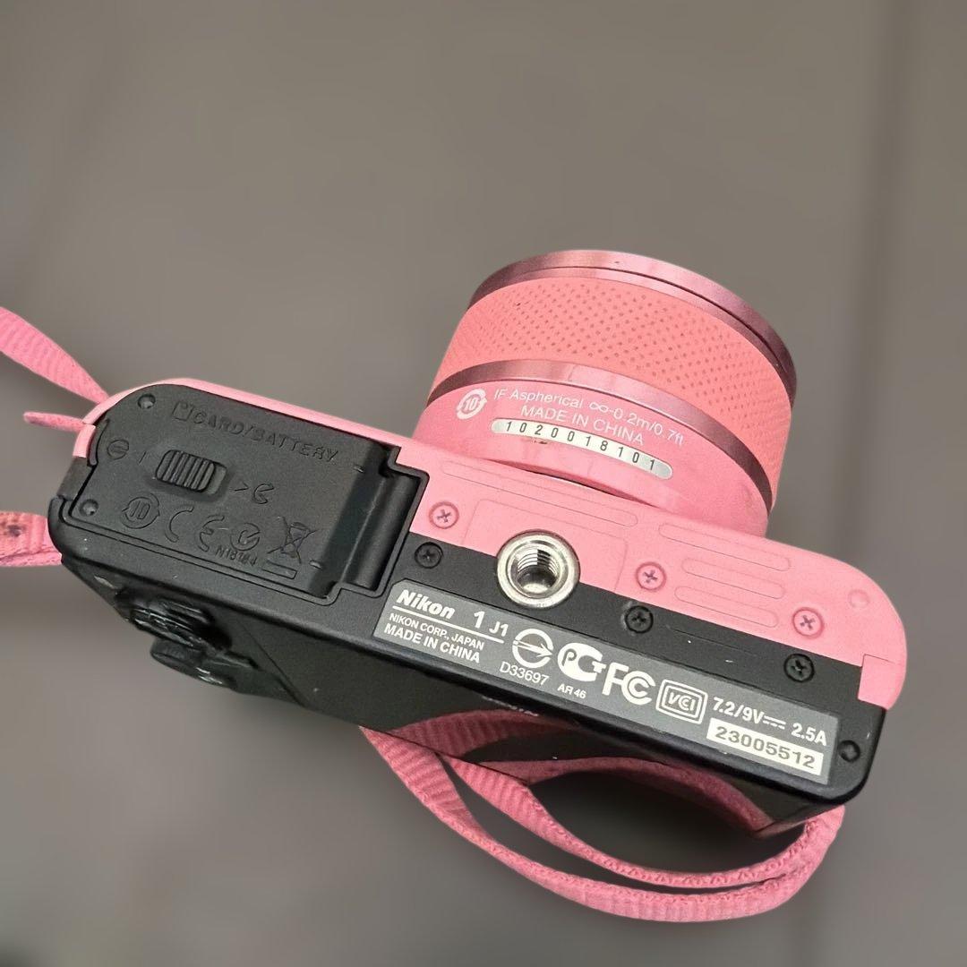 【ジャンク】Nikon 1 J1 ピンク コンパクトデジタルカメラ