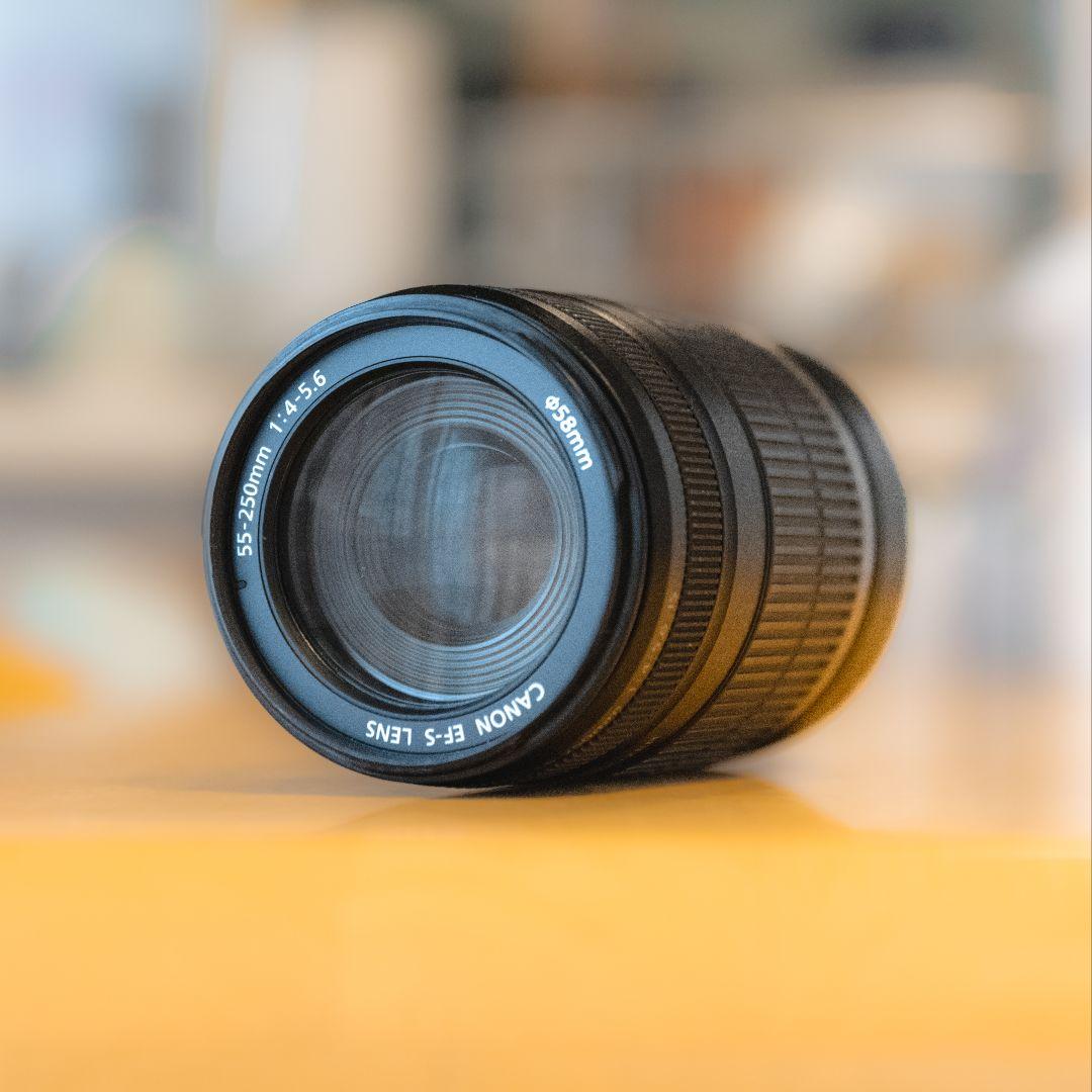 EF-S 55~250mm f4-5.6 is / 純正フード付き