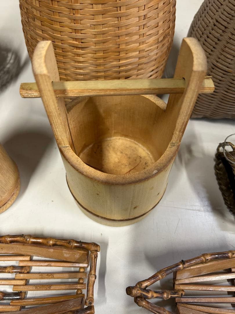 竹細工バスケット　まとめ売り