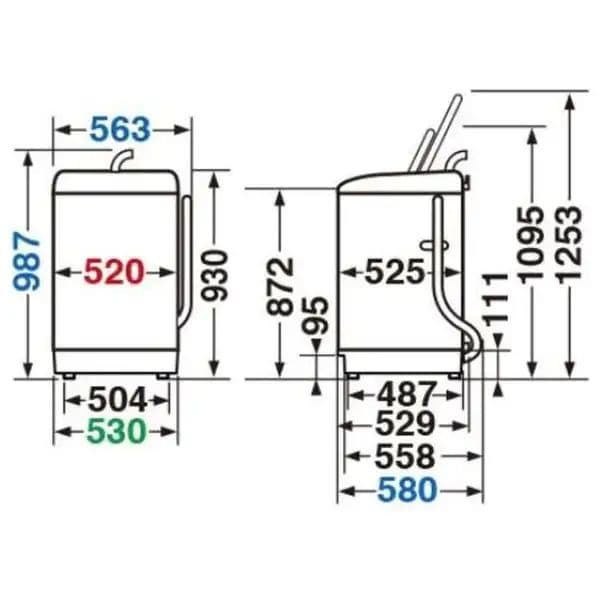 洗濯機 2020年 AW-7G9BK 洗濯7.0kg 東芝