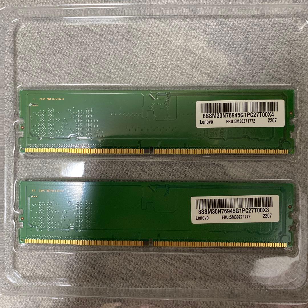 SAMSUNG DDR5-4800MHz 8GBx2枚 16GB