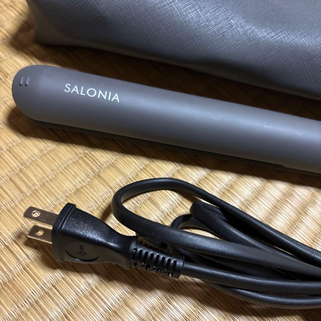 【未使用に近い】サロニア ストレートヘアアイロン スムースシャイン24mm