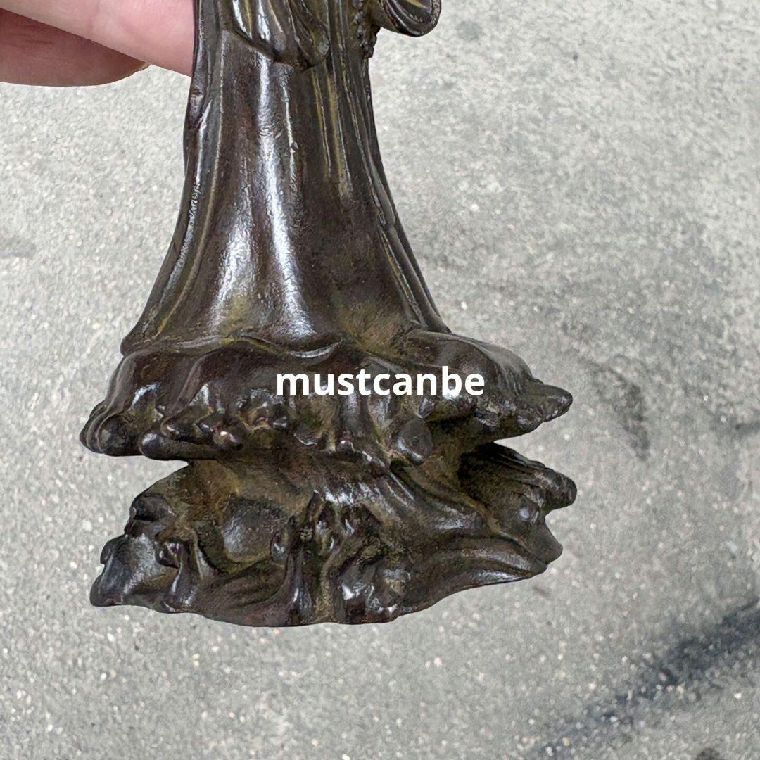 媽祖神像 銅製 仏像 彫刻 置物 開運 風水 居間玄関 装飾 工芸品 置物