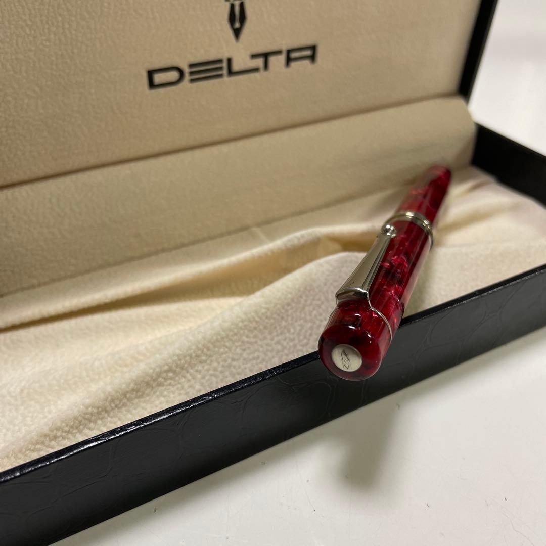 DELTA デルタ ヴィンテージ ボールペン マーブルレッド