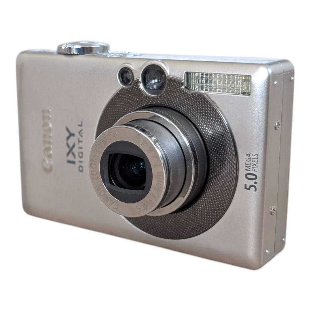 美品 動作確認済 CANON IXY 55 デジカメ シルバー 充電器 付属品多