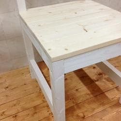 【サイズオーダー可】【引取可能】 ハンドメイド 木製チェア 幅40cm W/N