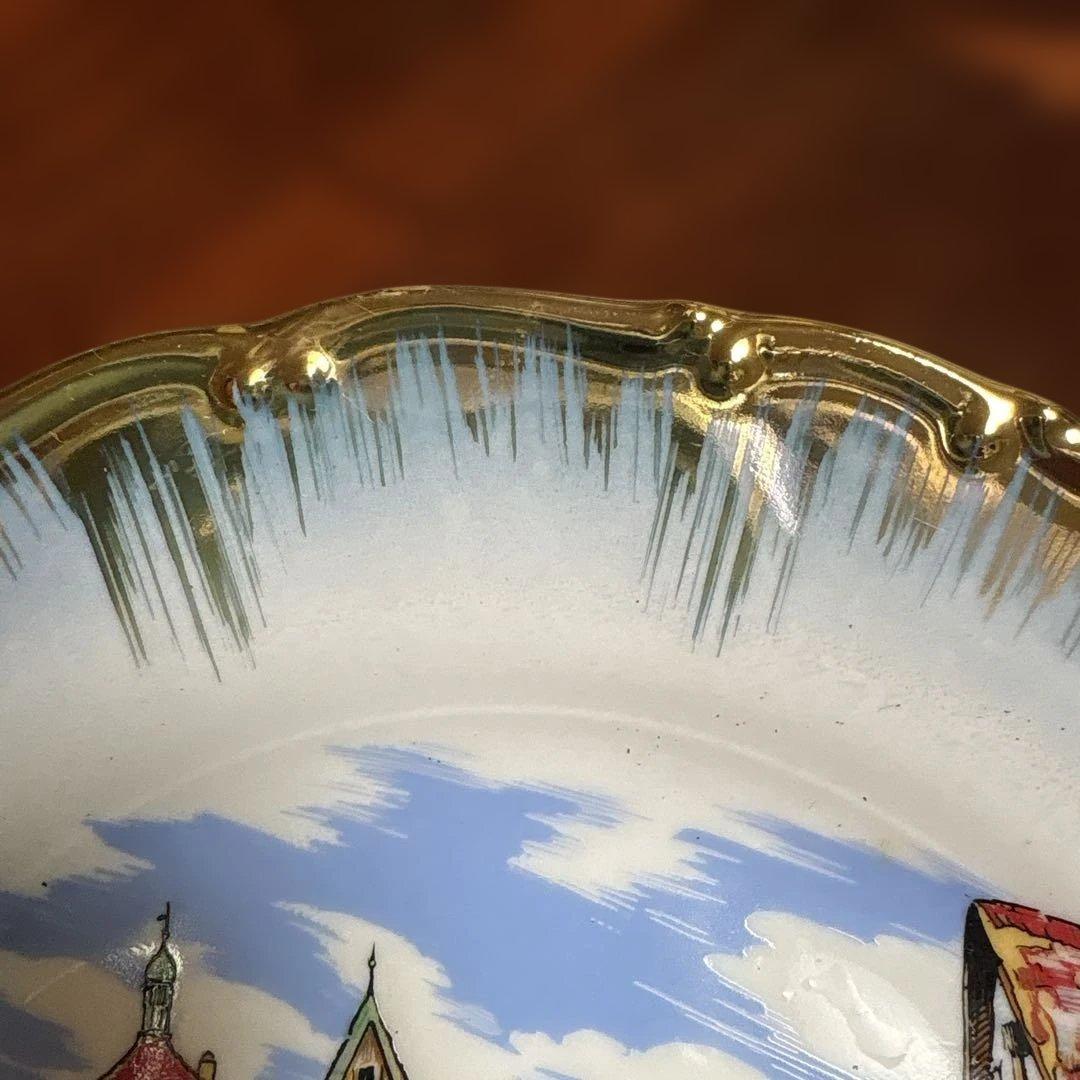 ローテンブルク風景画陶器皿