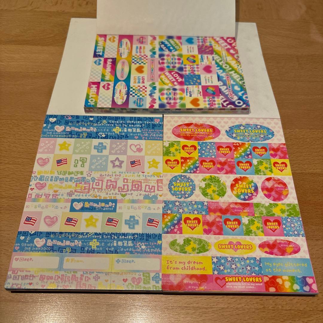 ハート ポップ キュート系 メモ帳 まとめ売り 平成レトロ