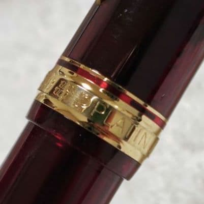 プラチナ万年筆 14K M　ワインレッド