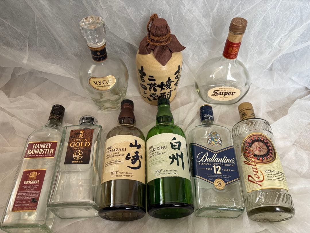 ウイスキー、焼酎　空き瓶24本