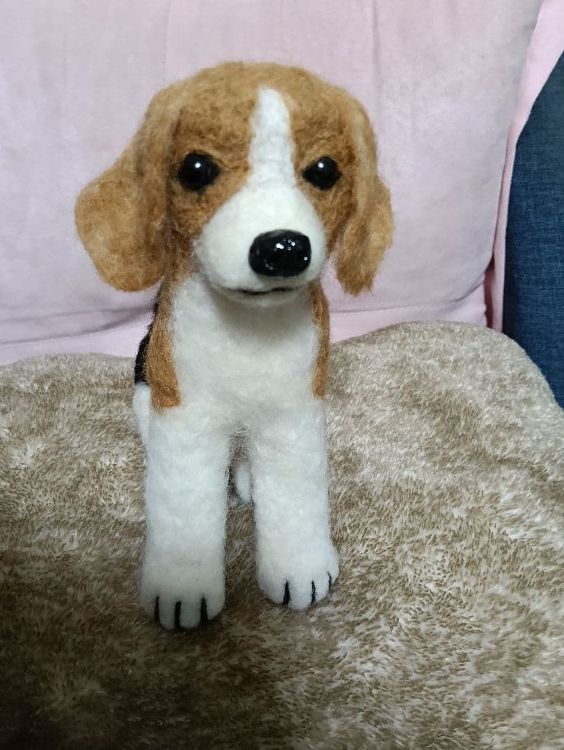 ビーグル犬　羊毛フェルト