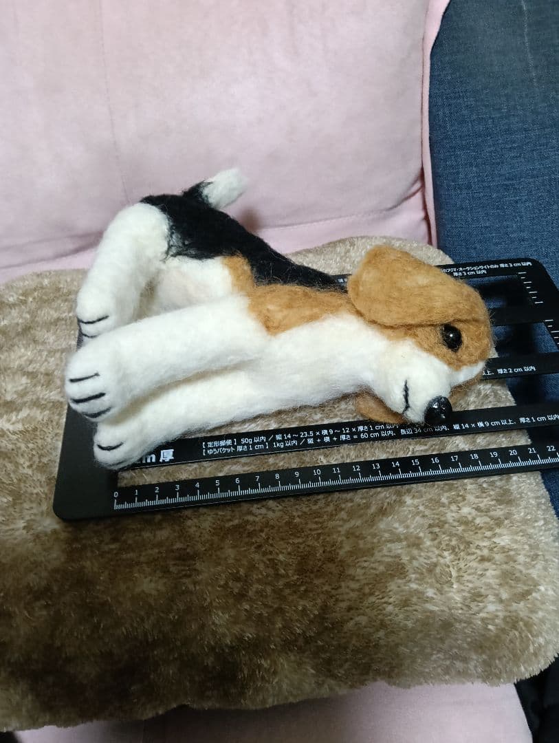 ビーグル犬　羊毛フェルト
