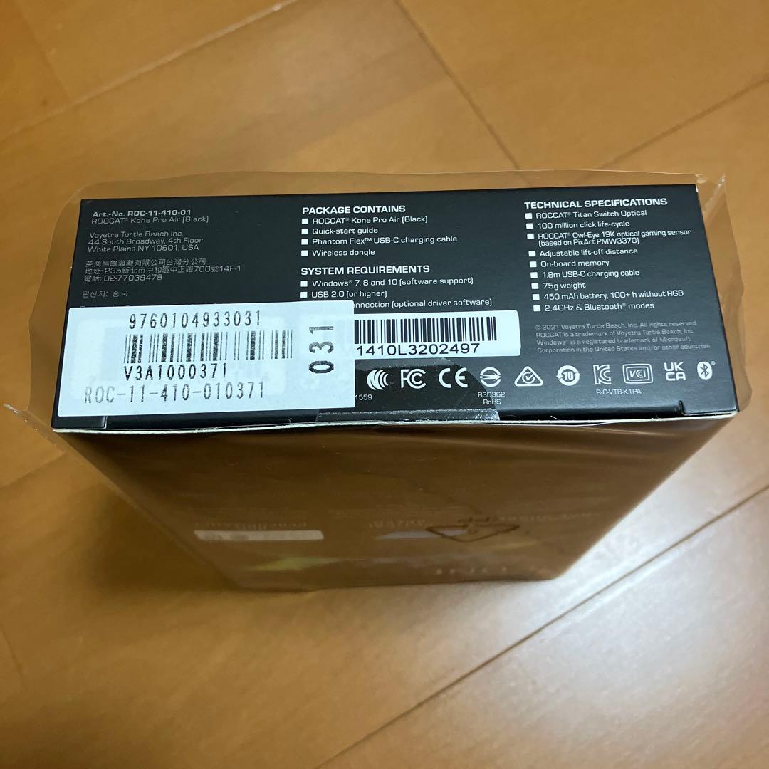 本日限定値引【新品、未開封】ROCCAT Kone Pro Air ワイヤレス