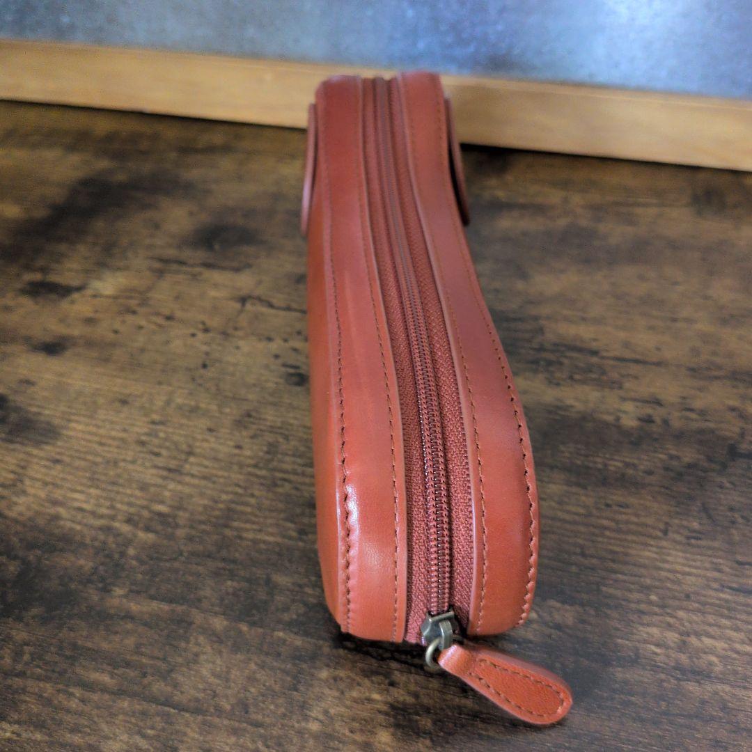 美品 マザーハウス ワンチャン ペン ケース【匿メル便】