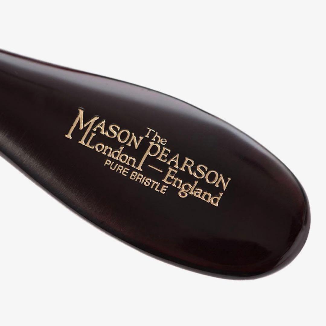 美品　The MASON PEARSON　ハンディブリッスル高級猪毛ダークルビー