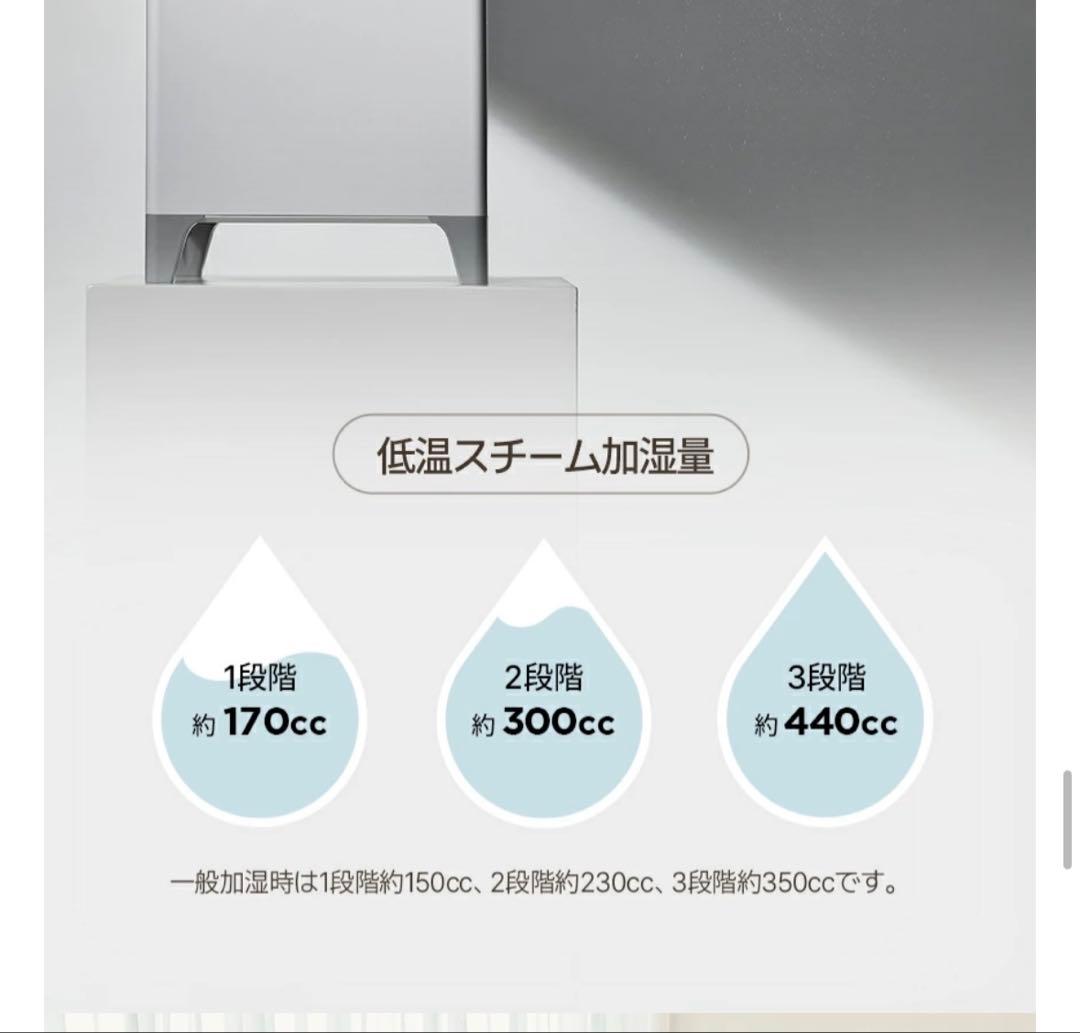 CAREPOD キューブ ハイブリッド式ステンレス加湿器（X50）