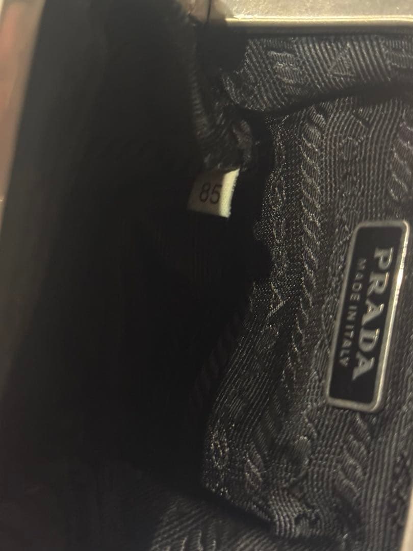 PRADA プラダ がま口財布 ブラック