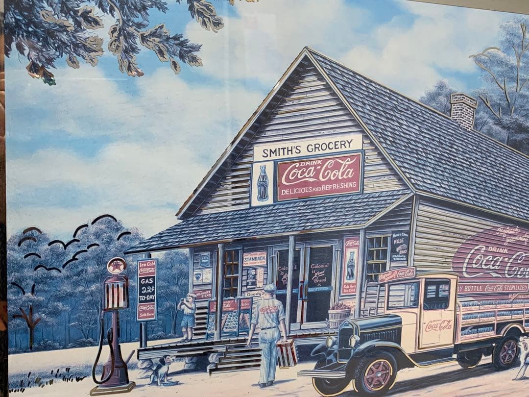 コカコーラ パブミラー ウォールミラー coca-cola アート ビンテージ