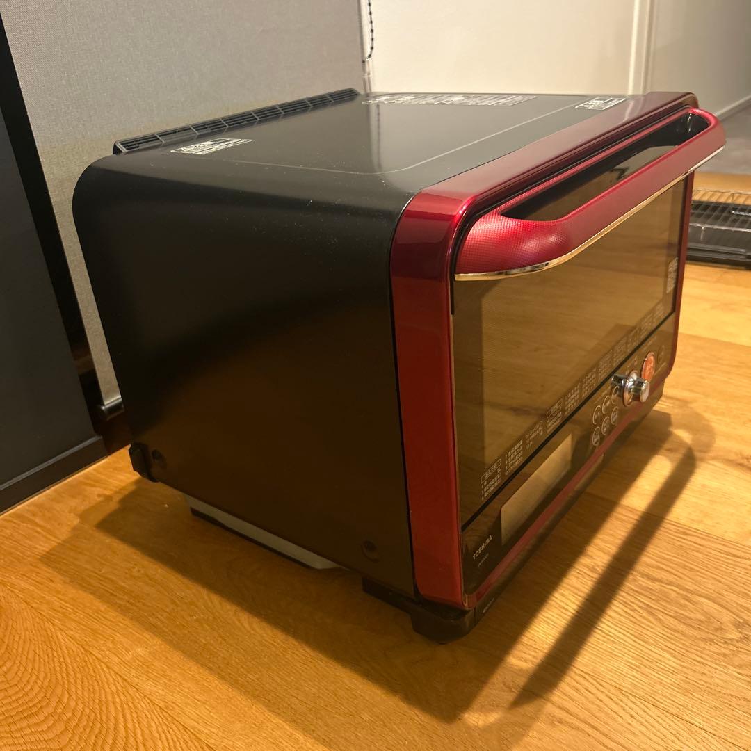 TOSHIBA オーブンレンジ レッド