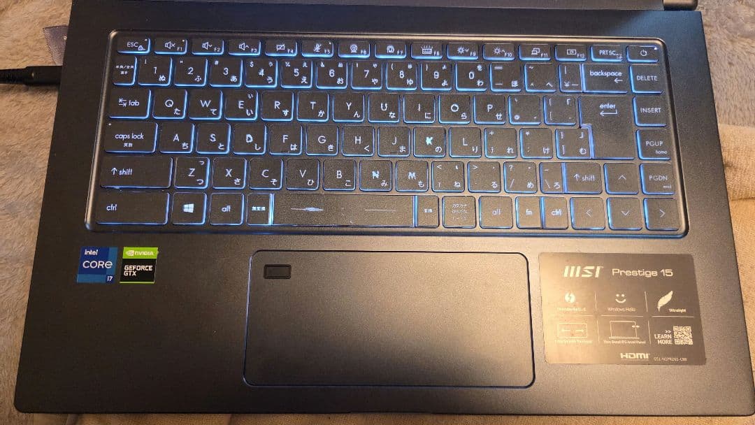 Windowsノート本体 MSI Prestige 15 A11SCS