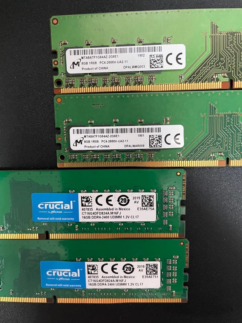 DDR4　8gbx5 16gbx3 2400 2660 まとめ売り
