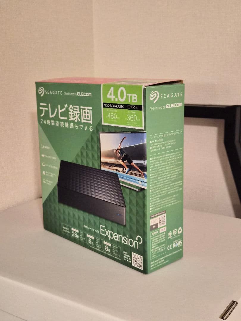 Seagate Expansion 4.0TB 外付けHDD