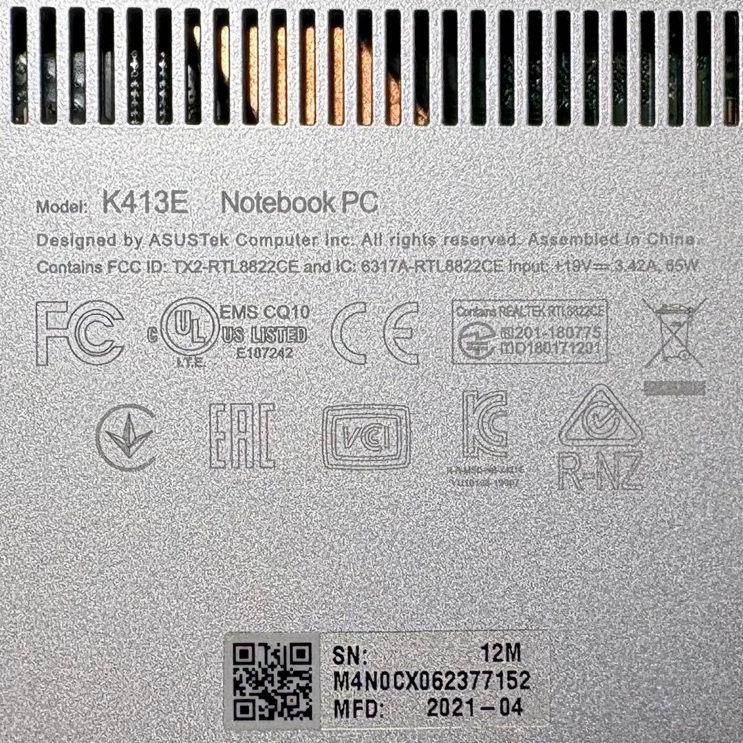【美品】ASUS VivoBook 14【第11世代i5/8GB/512GB】