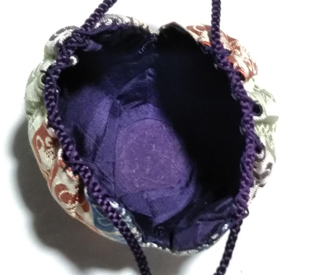 茶道具　備前焼文琳茶入　各見政美作　備前文琳茶入　石畳宝尽文仕覆　美品！！