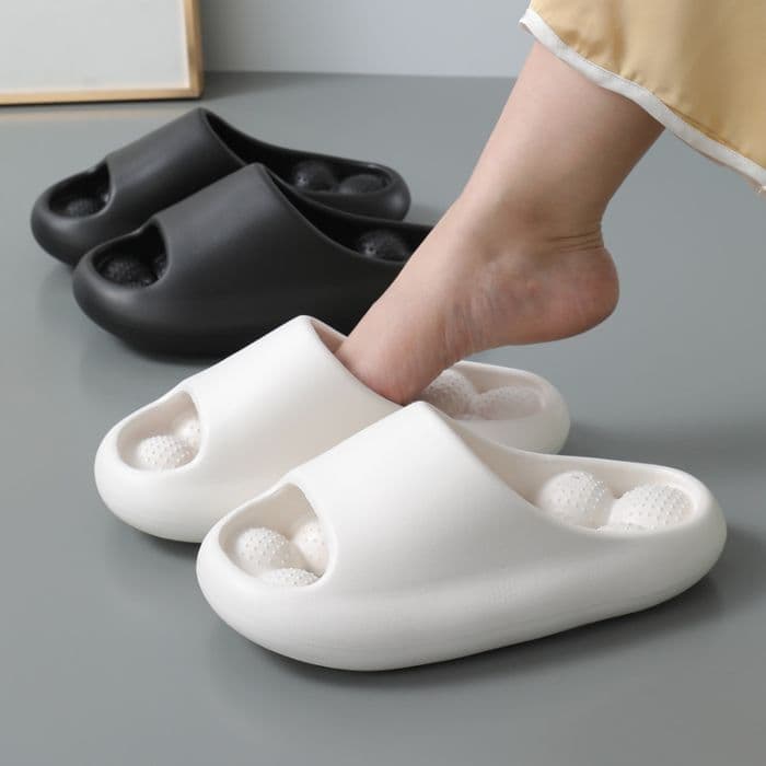 ［新品 / 人気］健康サンダル 足つぼ クッション 緑 グリーン 24-24.5