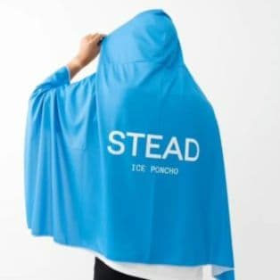 STEAD 冷感アイスポンチョ　スカイブルー