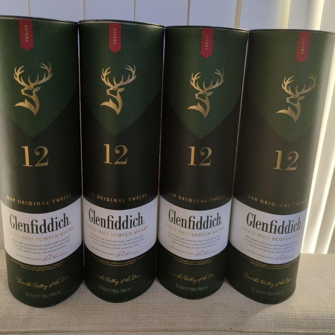 Glenfiddich 12年ウイスキー 4本セット