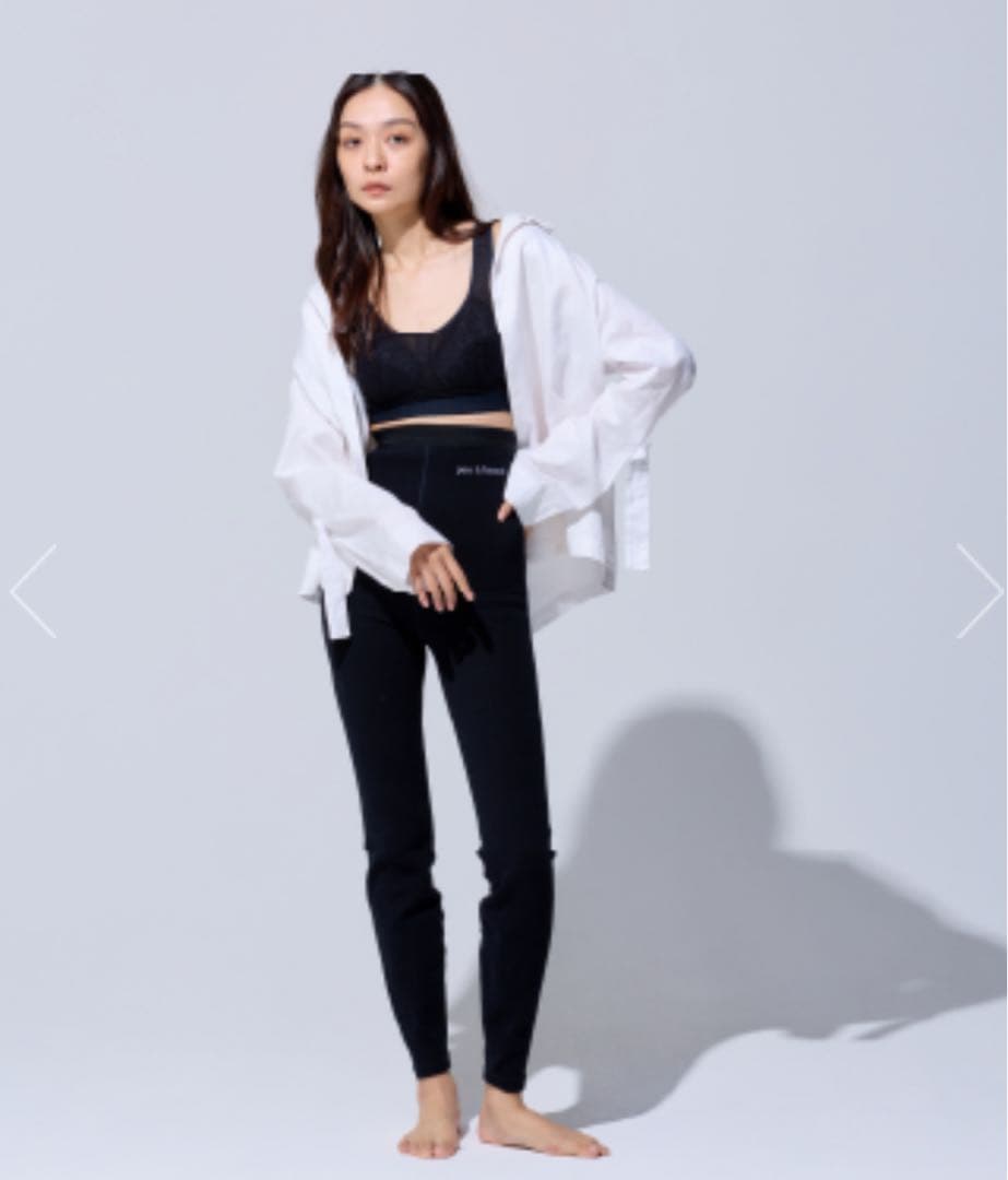 peu à beauté プウアボーテ　スパッツサポーター　ブラック　L
