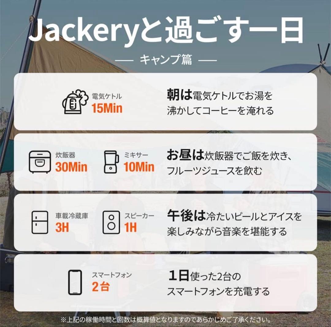 ⬛︎Jackery⬛︎ポータブル電源 1000 ポータブルバッテリー 大容量&付属品