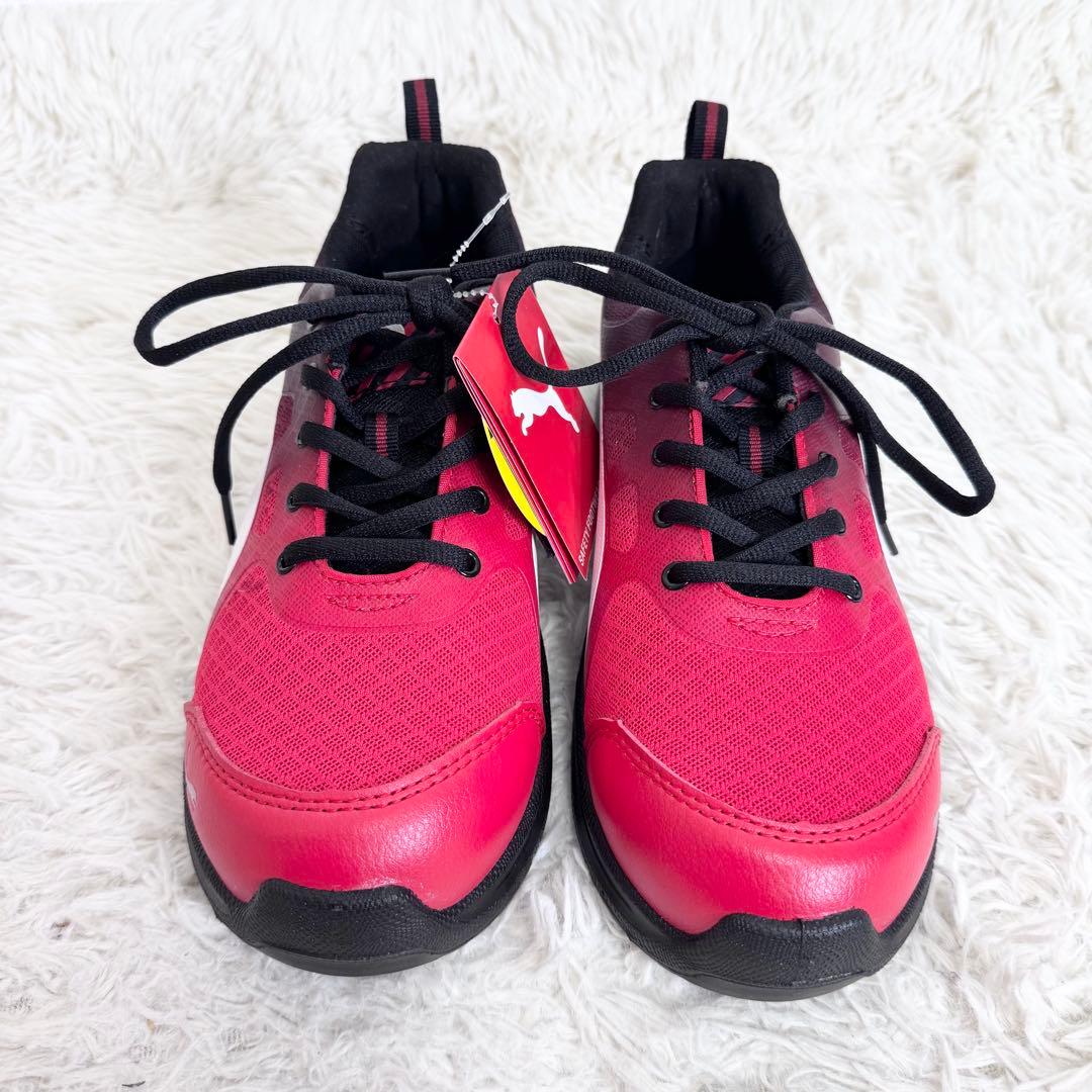 【新品タグ付き】 PUMA プーマ 安全靴 マラソン 赤 26.0