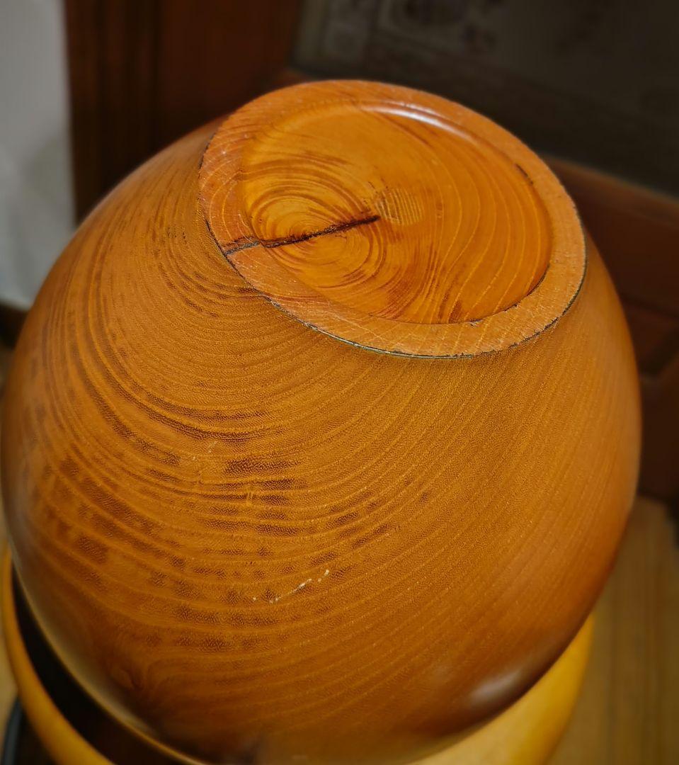 木製 壺 無垢材 花瓶