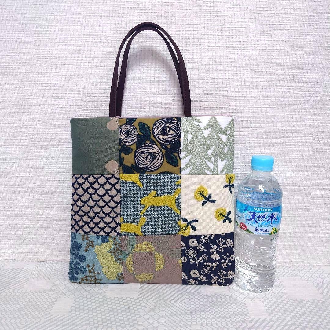 ミナペルホネン　パッチワーク　gardenpacchiwark　ミニトートバッグ