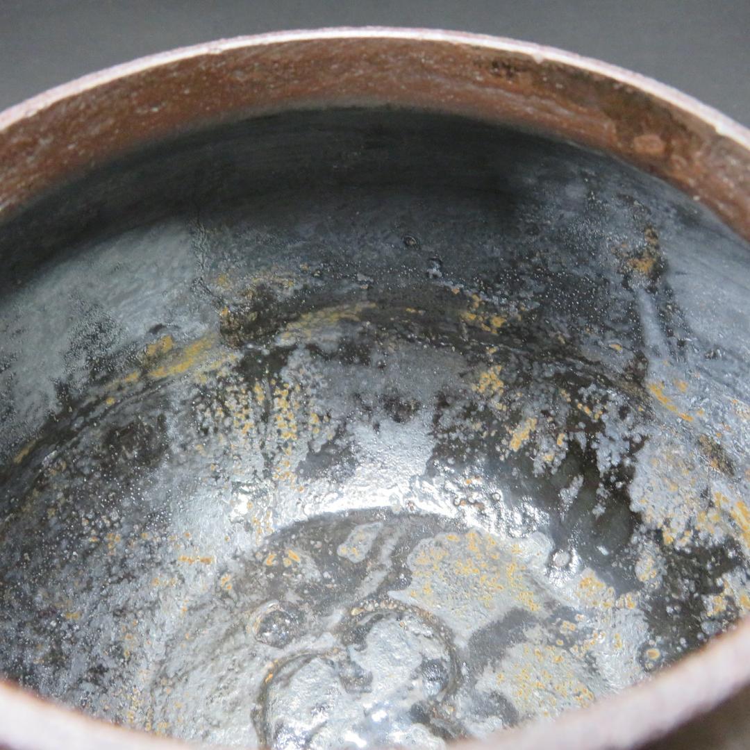 朝鮮風炉 真形釜 左兵衛作 木箱 共箱 茶道具 茶器 茶の湯