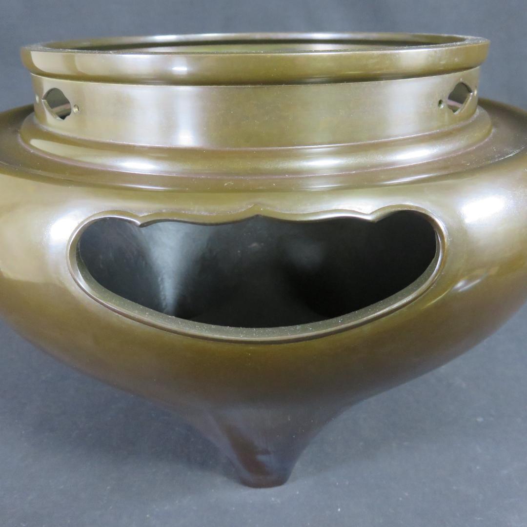 朝鮮風炉 真形釜 左兵衛作 木箱 共箱 茶道具 茶器 茶の湯