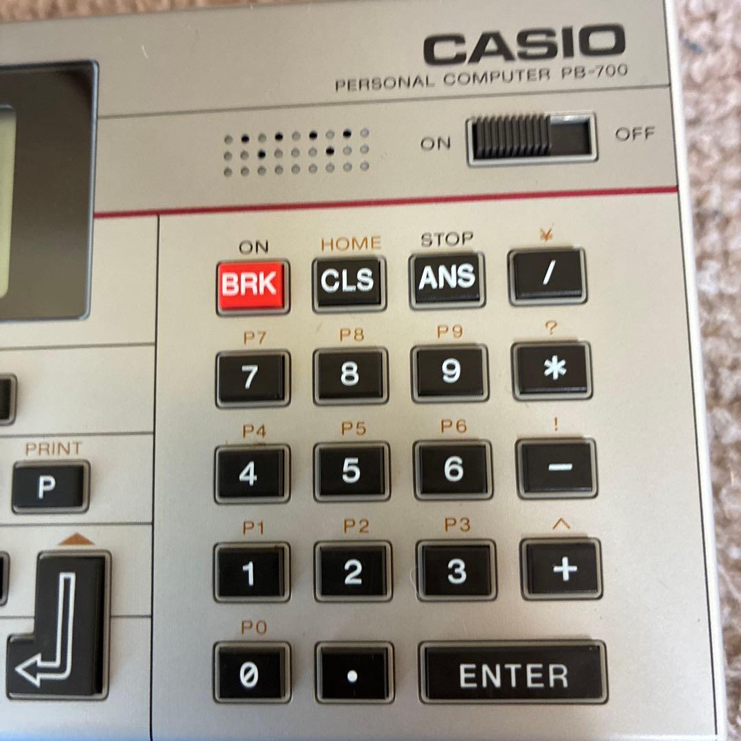 送料無料　CASIO ポケットコンピュータPB-700 ケース付き　実働　動作品