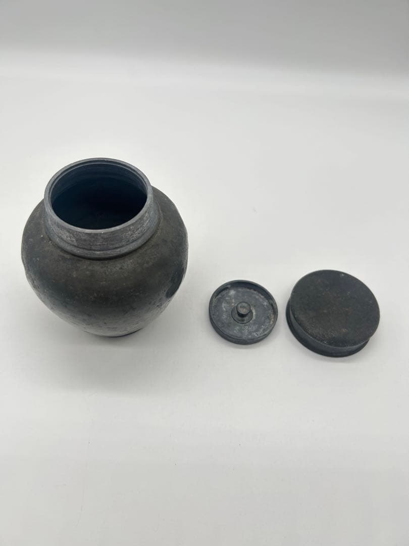 錫製 茶入 茶心壷 茶道具 茶箱