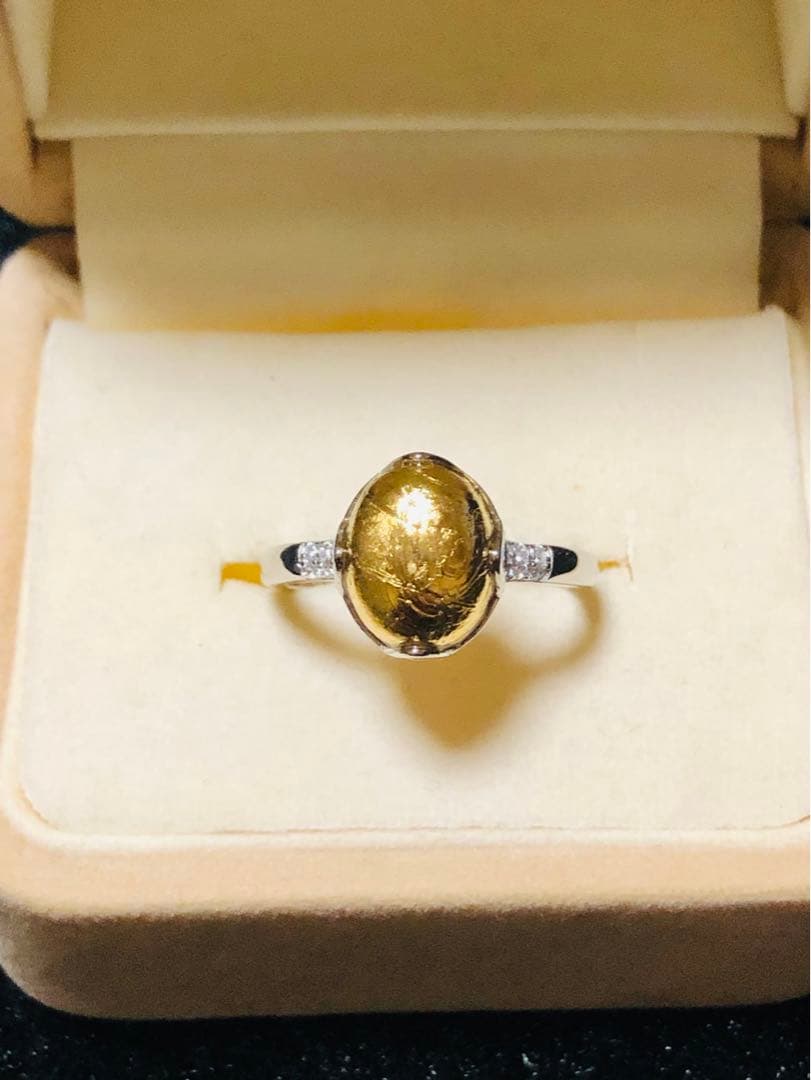 【特価】大粒 メテオライト隕石✴︎໒꒱宇宙໒꒱✴︎フリーサイズリング✴︎★彡1点品