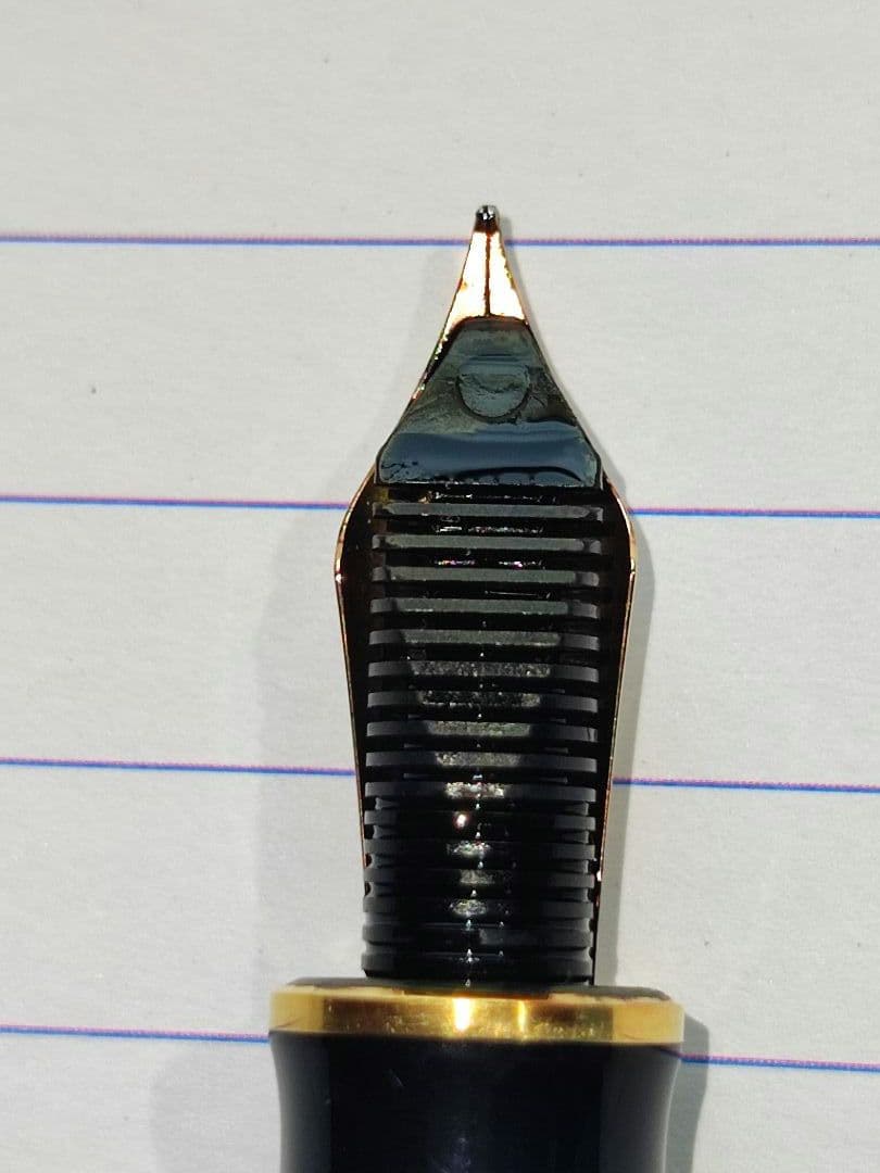 ペリカン スーべレーン M800 緑縞 字幅EF 18C-750　吸入式