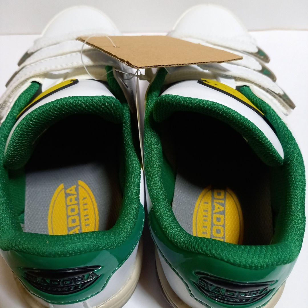 DIADORA ユーティリティー安全靴 ホワイト/グリーン ベルクロ　販売終了品