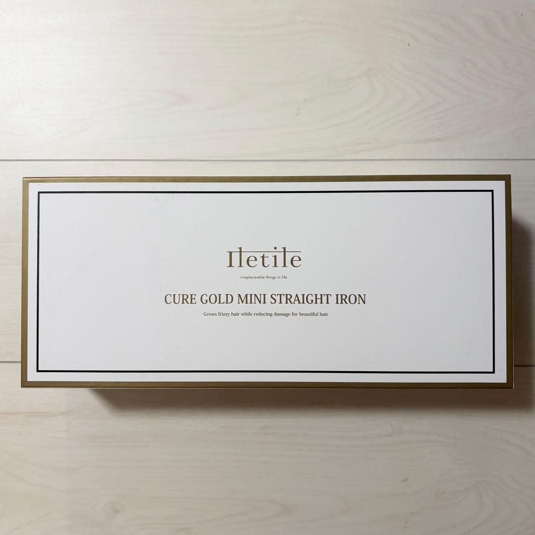 ヘアアイロン iletile CURE GOLD MINI STRAIGHT IRON