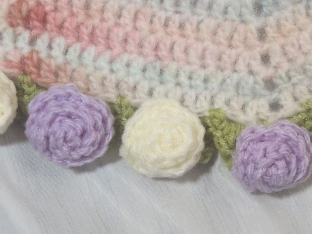 バラの花束ブランケット ☆ハンドメイド☆