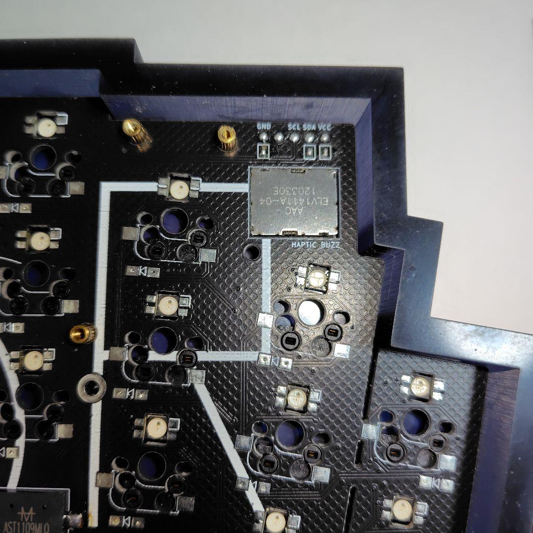 自作キーボード　KLOR　完成品